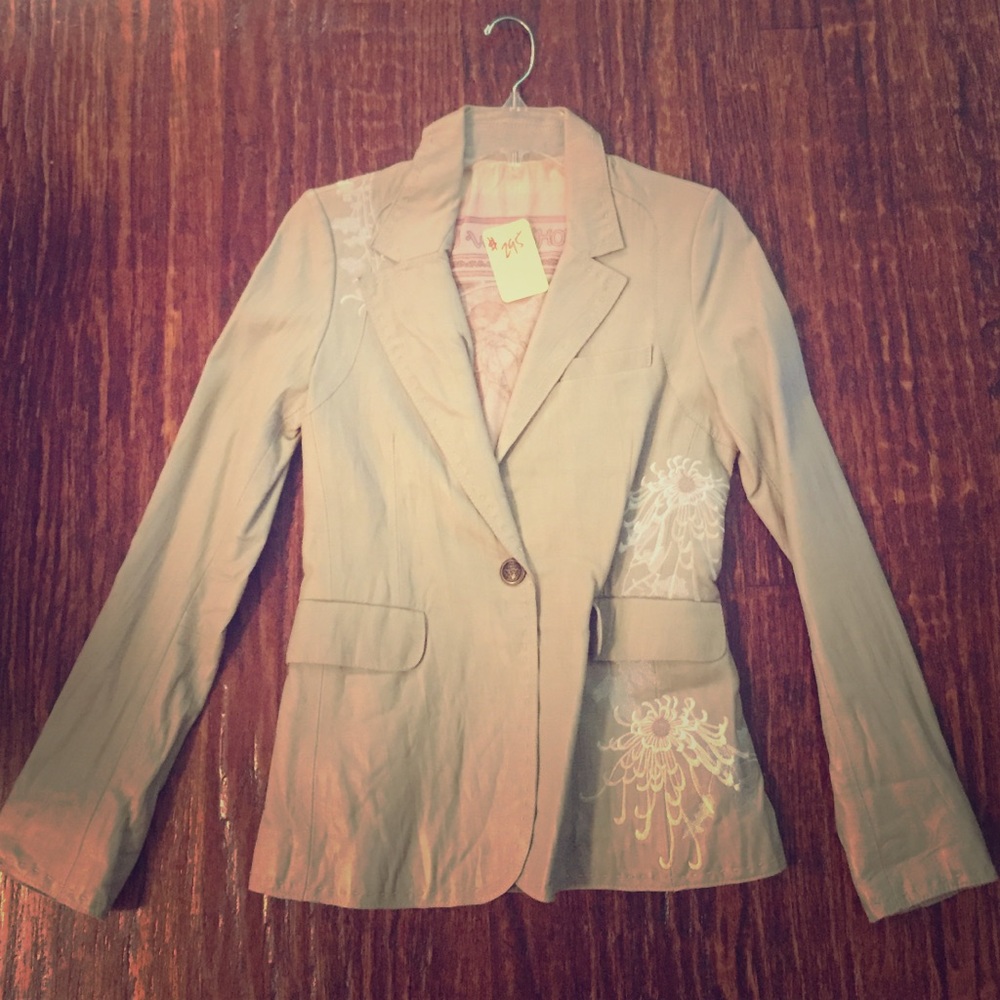 COPY - Embroidered leather jacket